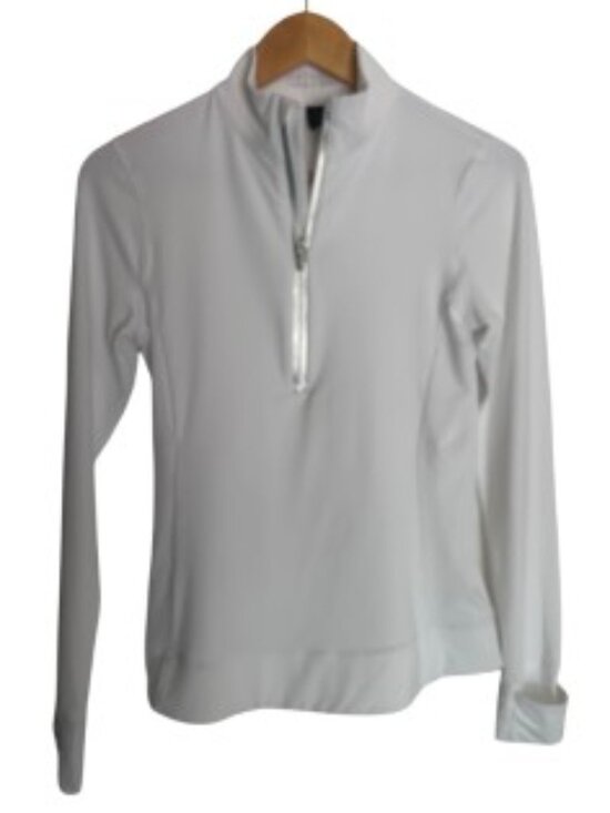 Greyson Tops - Greyson White 1/4 Zip Pullover Small